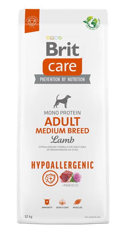 Brit Care Dog Hypoallergenic Adult Medium Breed 12 kg