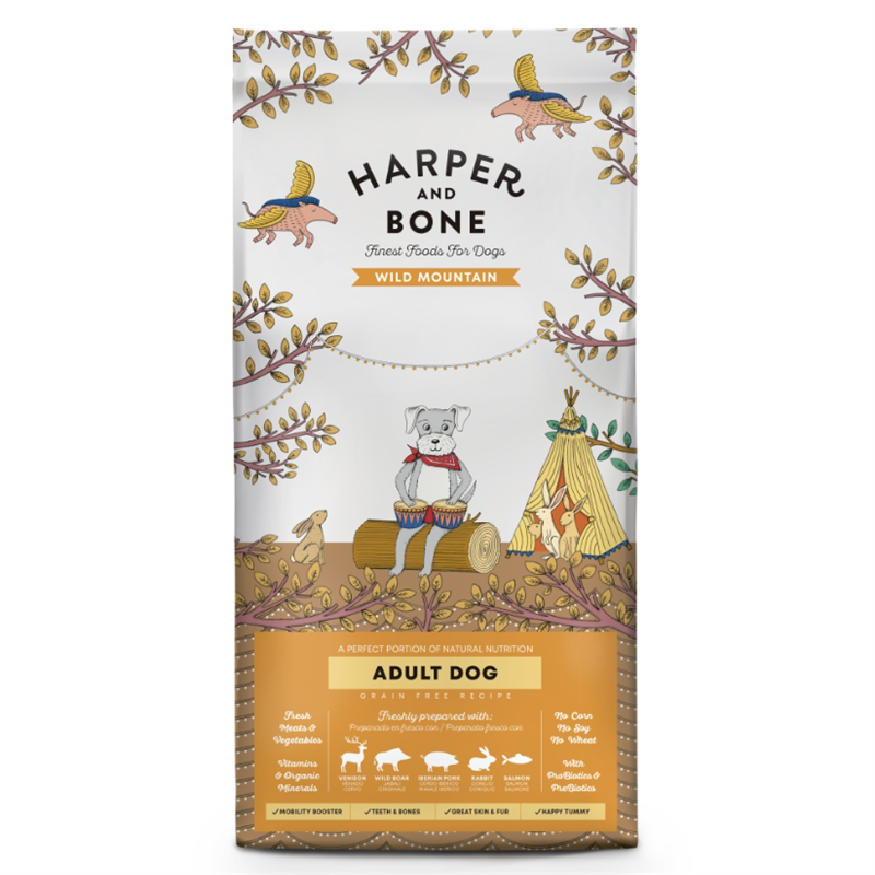 Harper and Bone Dog Adult Large & Medium divoké hory 12 kg